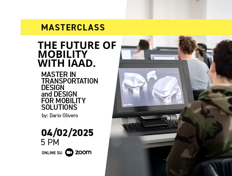 Discover the future of Mobility Design with the next Masterclass IAAD.