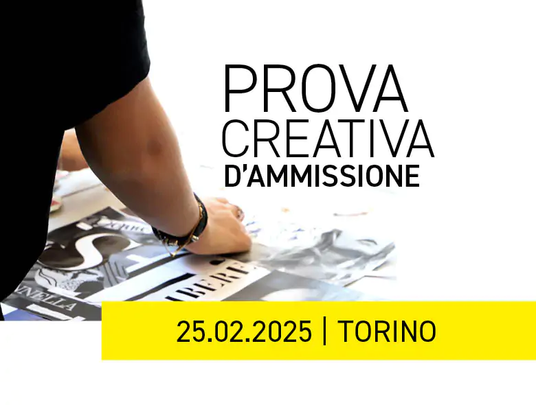 Partecipa alla prova di ammissione di IAAD. Torino del 25 febbraio 2025